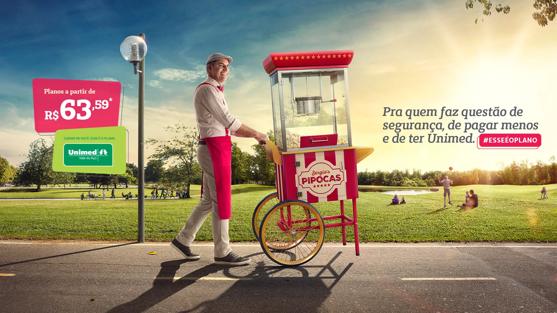 Campanha publicitária Unimed Hospitalar outdoor em Ipatinga por 2P Marketing