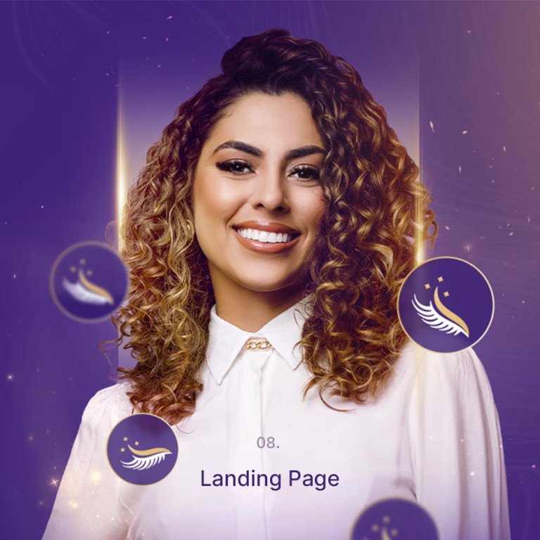 Landing Page para projeto de Marca pessoal, Personal Branding e Marketing de Autoridade para profissional do segmento de estética e beleza