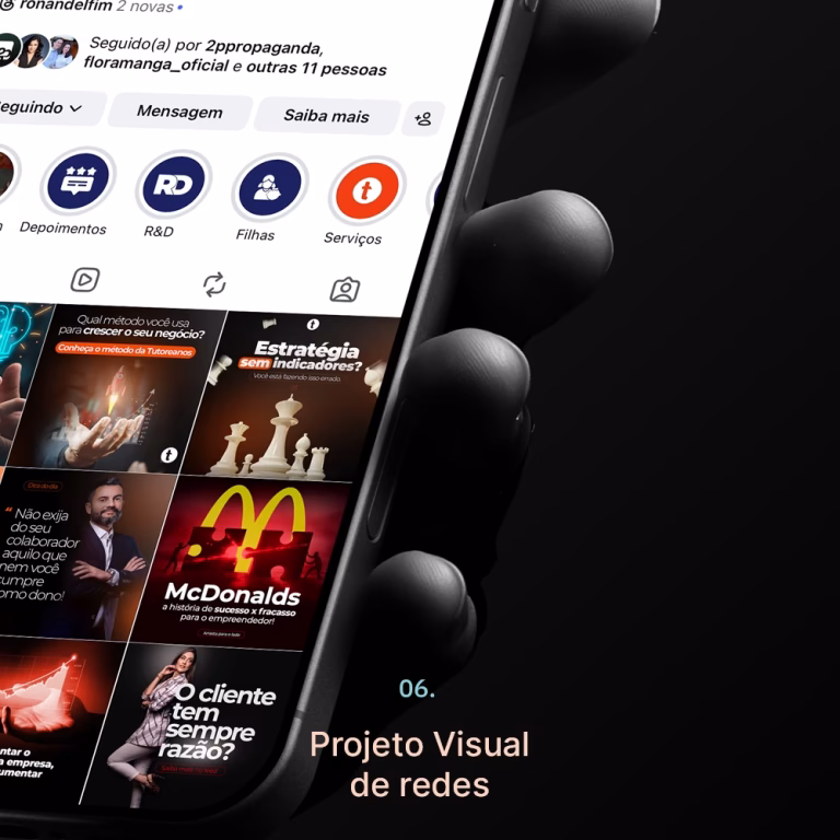 Projeto Visual de redes sociais para Marca pessoal, Personal Branding e Marketing de Autoridade para profissional do segmento de consultoria e mentoria empresarial