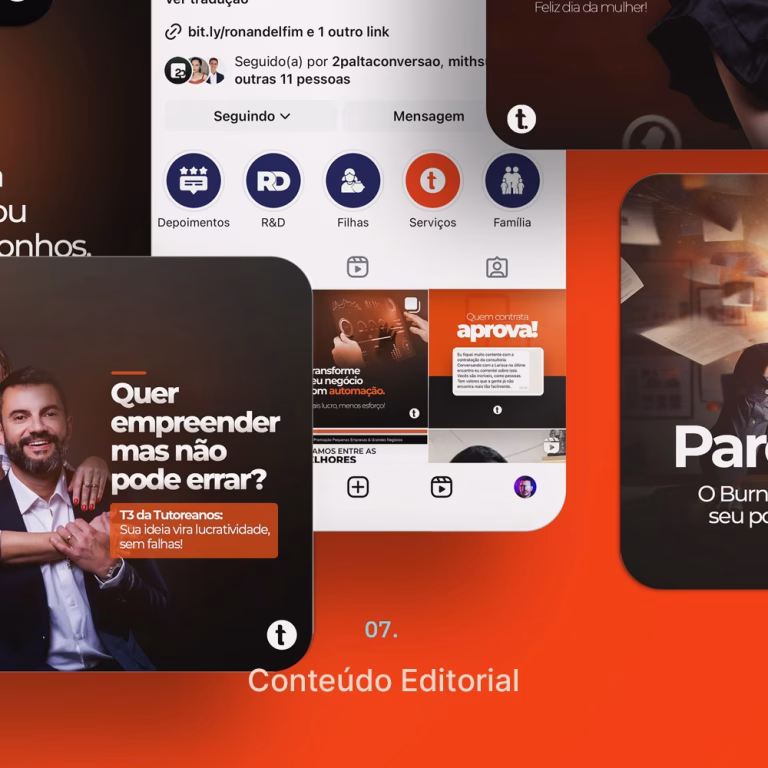 Projeto Editorial de Conteúdo para Marca pessoal, Personal Branding e Marketing de Autoridade para profissional do segmento de consultoria e mentoria empresarial