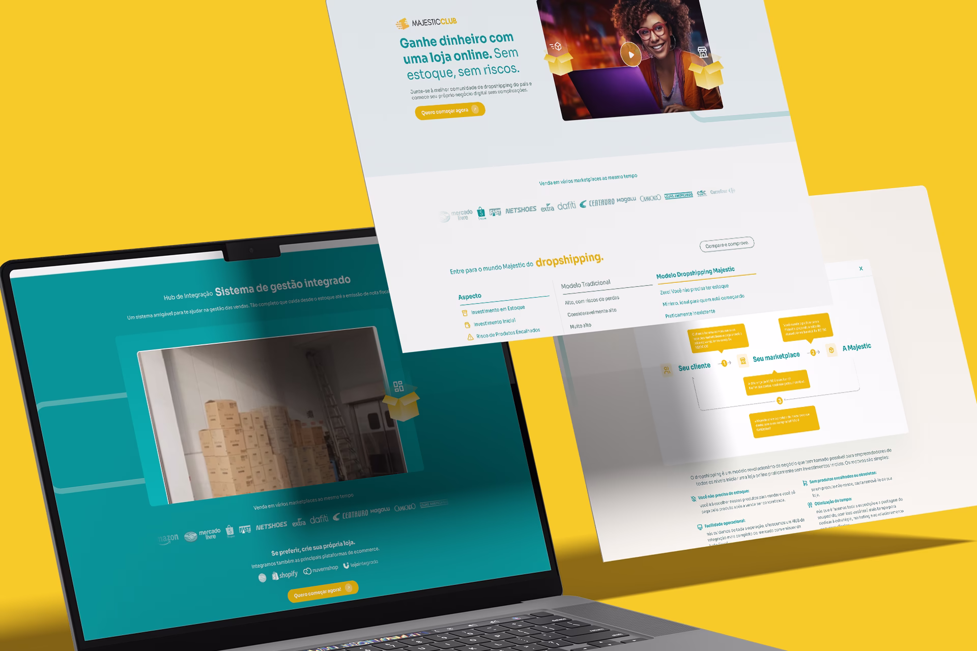 ux ui design e arquitetura de informacao para site de plataforma de dropshipping - Thumb Case