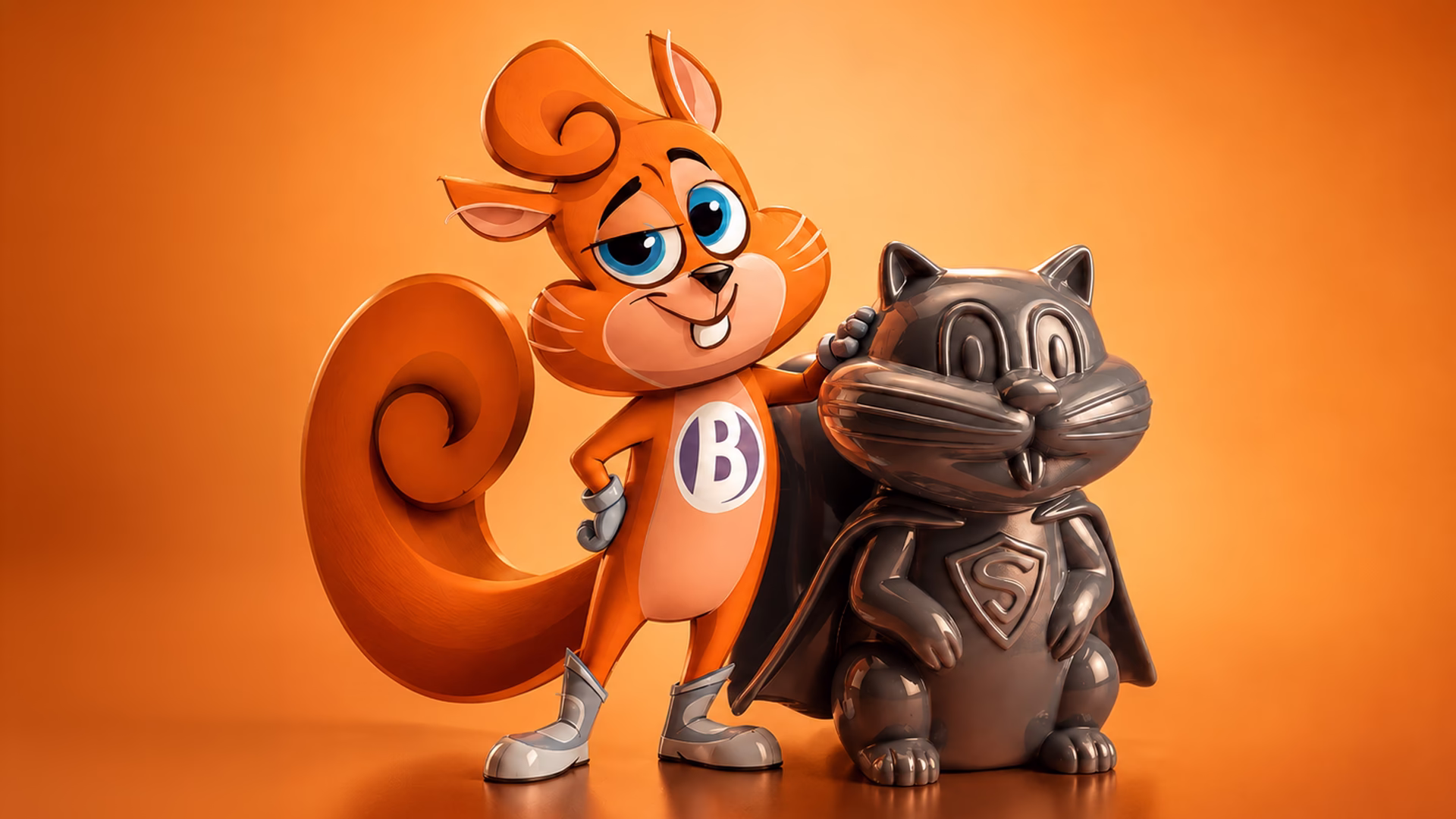 thumb para projeto de criação de mascote, character Design, Storytelling e design de personagem para Setor Bancário